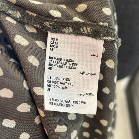 NWT Style & Co Polka Dot Waist Tie Hi Low Dress Size Medium - Picture 3 of 7